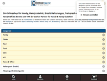 Tablet Screenshot of handytreff.de